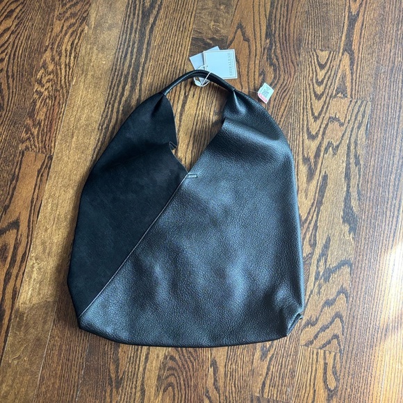 Shiraleah Black Leather JUMBO Bag - Picture 6 of 9